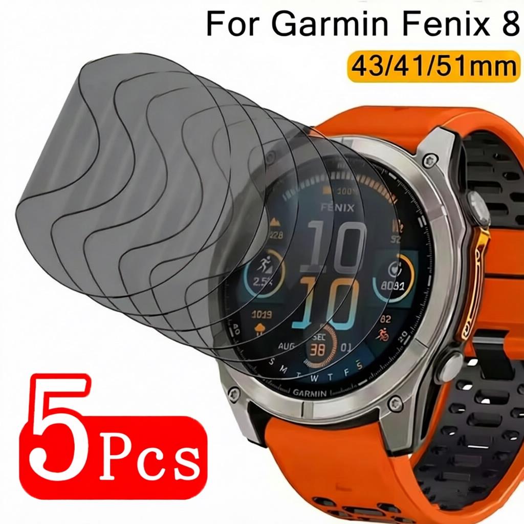Garmin Smartwatch Accessories - 1-5 Buah Film Hidrogel Privasi untuk
