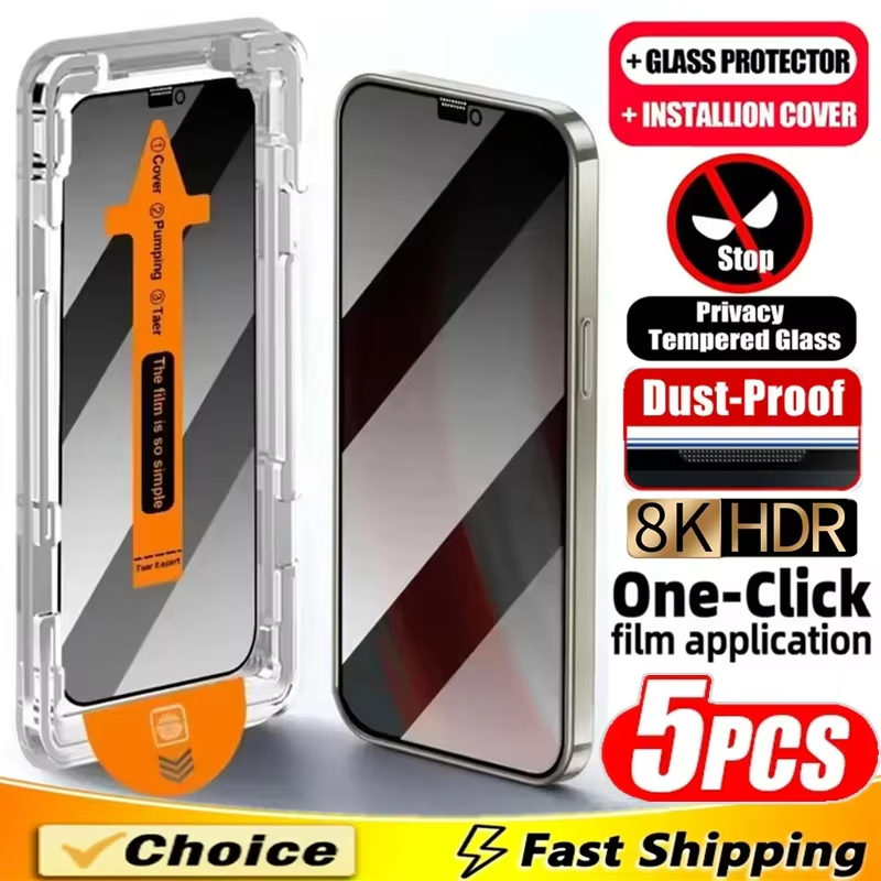 Realme C67 - Film Kaca Tempered Anti-Spy Peep untuk