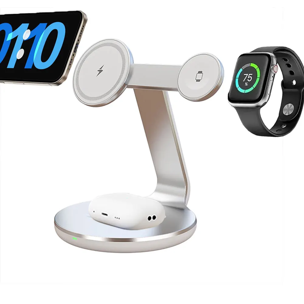 Watch Charging Dock - Stasiun Pengisian Daya Nirkabel 3 in
