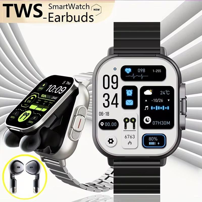 Smartwatch Headset - Jam Tangan Pintar NFC TWS Headset
