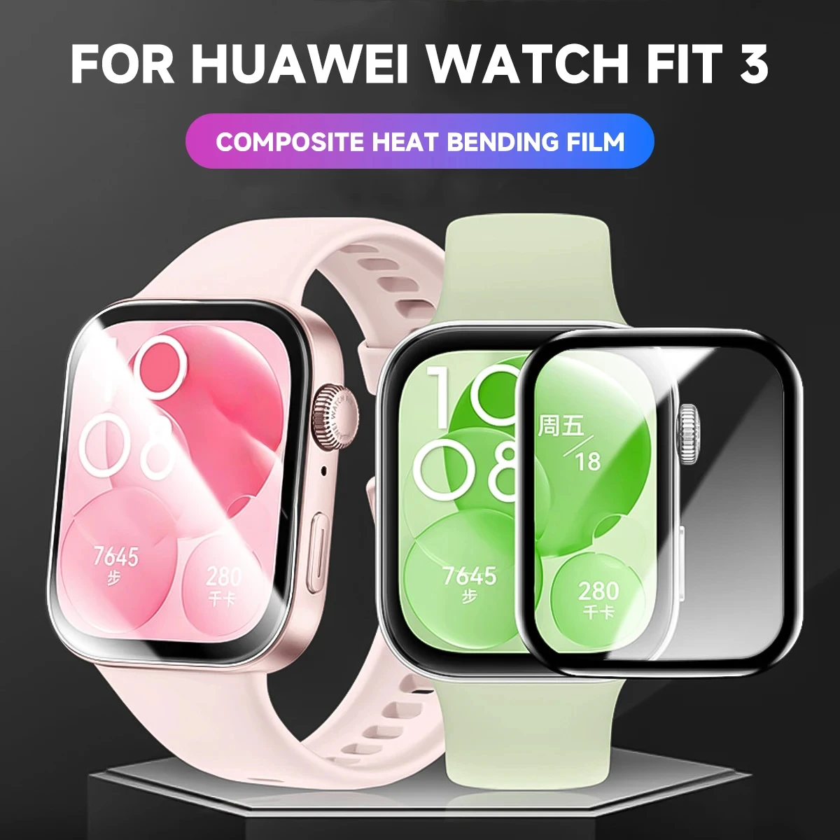 Huawei Smartwatch Accessories - Pelindung layar 3D untuk jam tangan