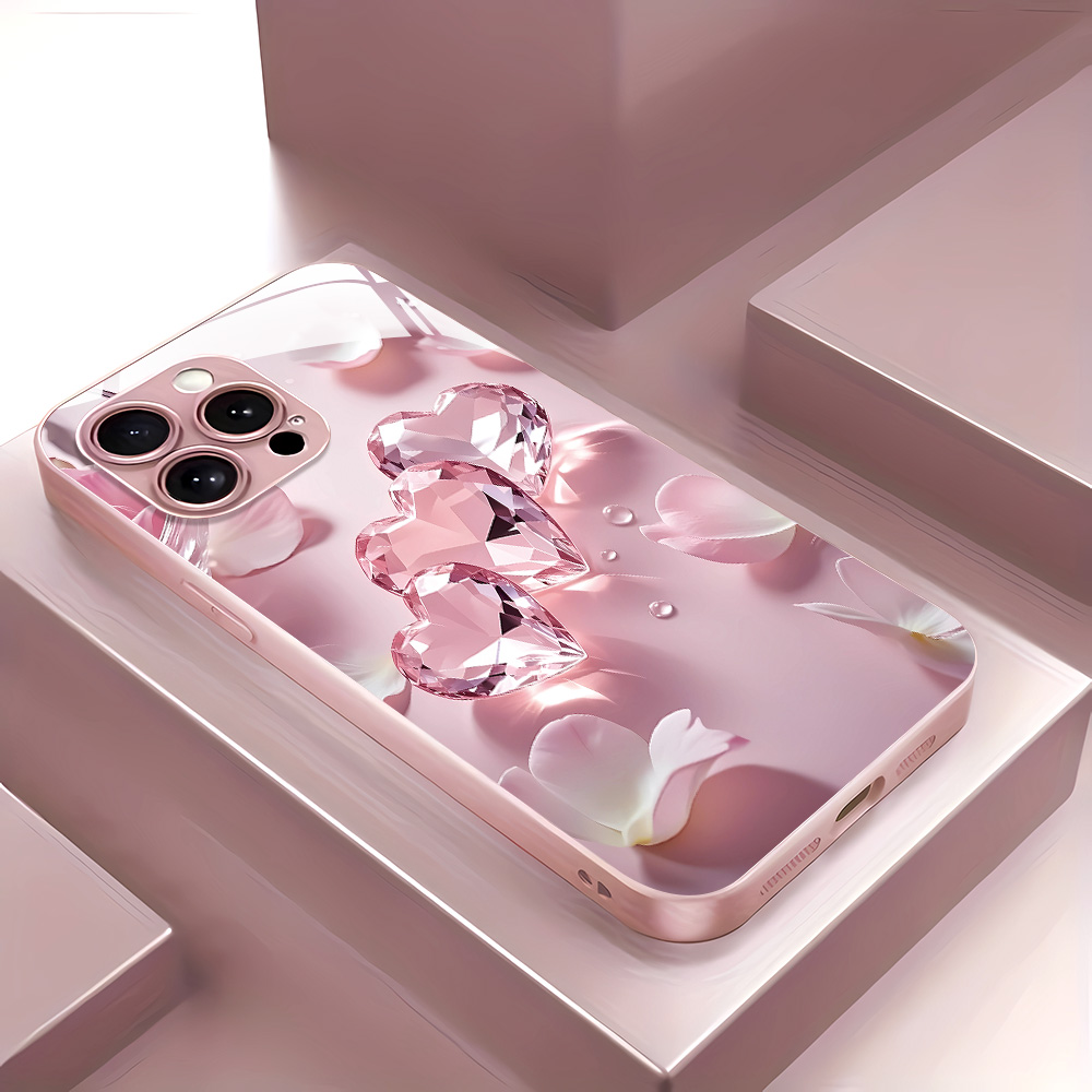 Screen Protector Film - Casing Kaca Tempered Motif Kupu-Kupu Pink