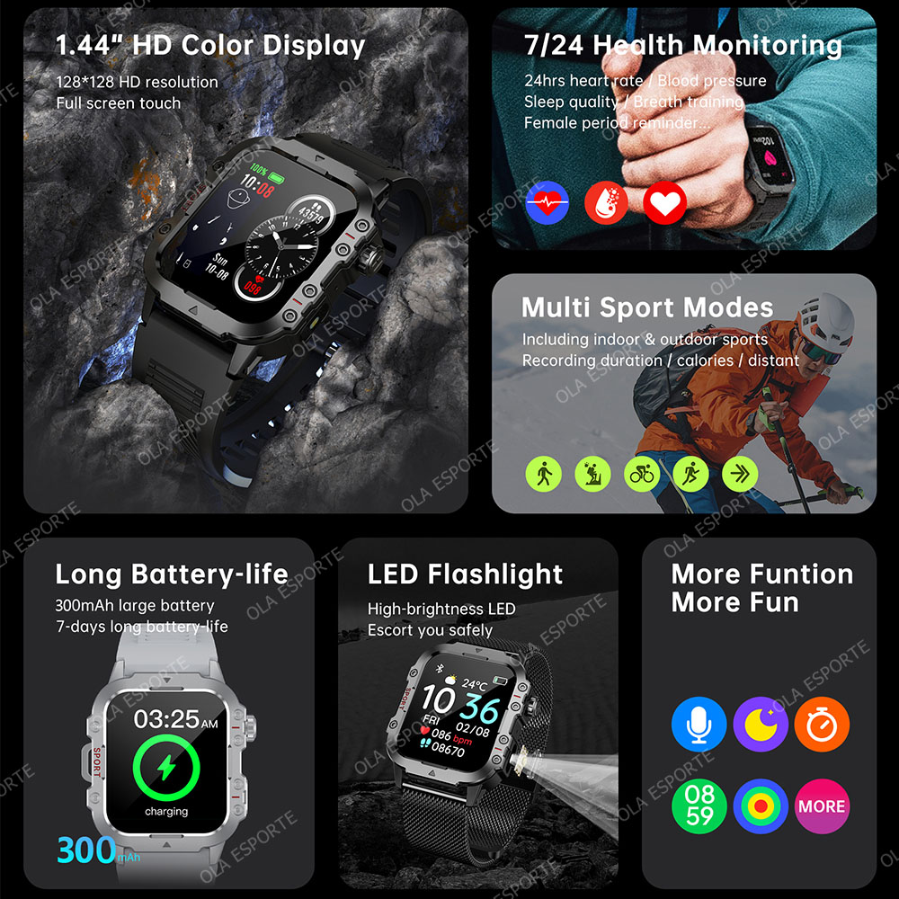 Jam Tangan Pintar GPS Militer  - Smartwatch X12 ulasan dan harga