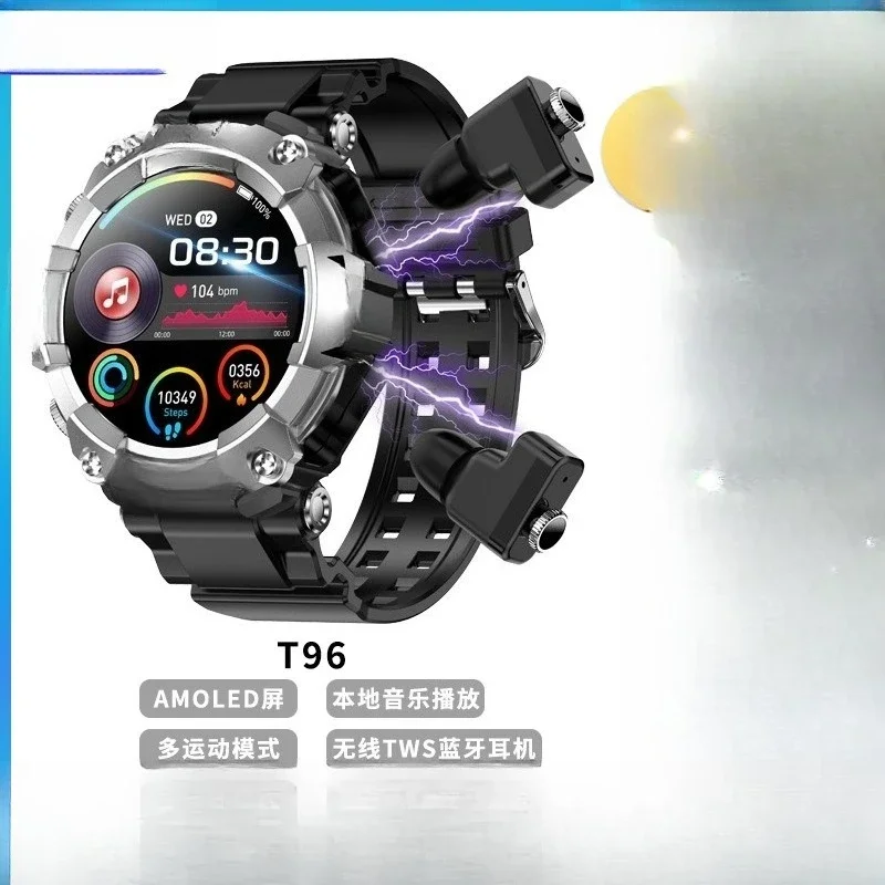 Jam tangan pintar T96 populer, - Smartwatch Headset ulasan dan harga