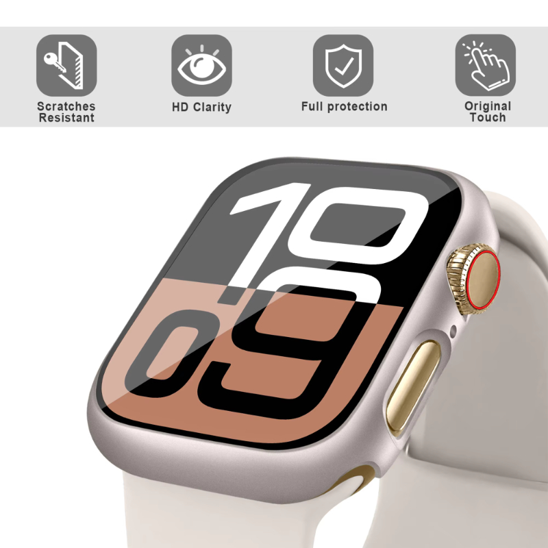Kaca + Casing untuk Apple Watc - Smartwatch Band Accessories ulasan dan harga