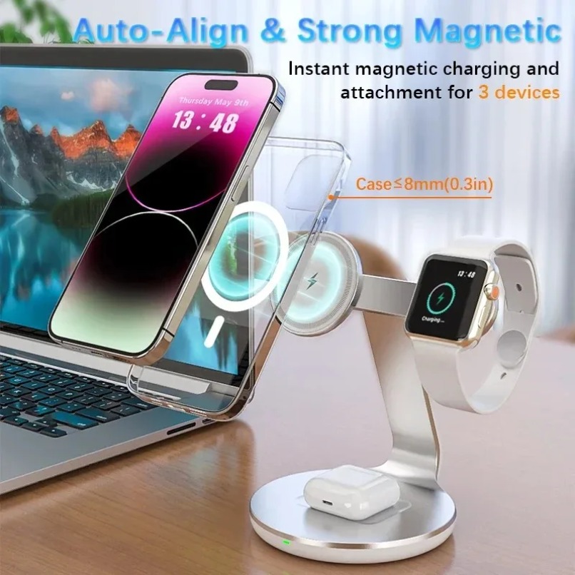 Stasiun Pengisian Daya Nirkabe - Watch Charging Dock ulasan dan harga