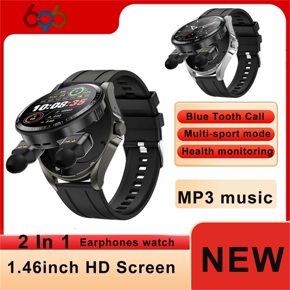 696 Jam Tangan Pintar Baru den - Smartwatch Headset ulasan dan harga