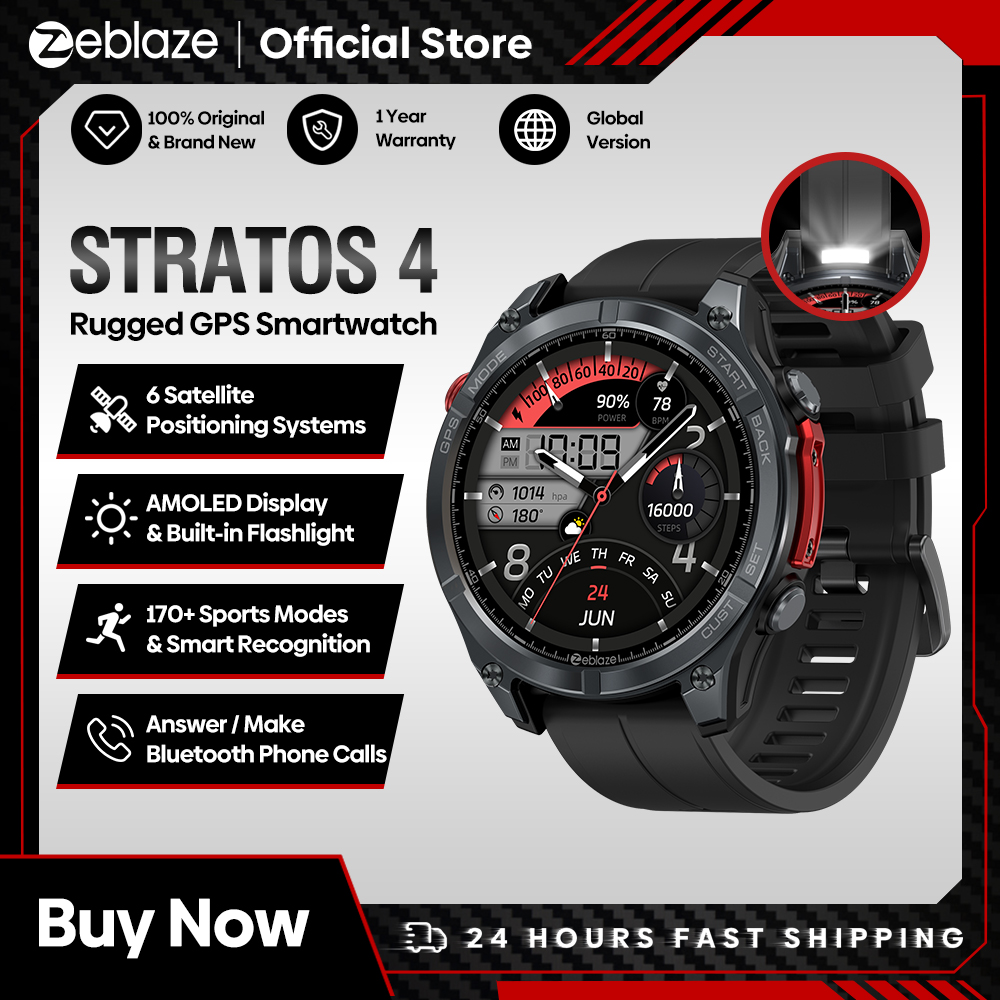 Zeblaze Stratos 4 Jam Tangan P - Smartwatch Nexus ulasan dan harga