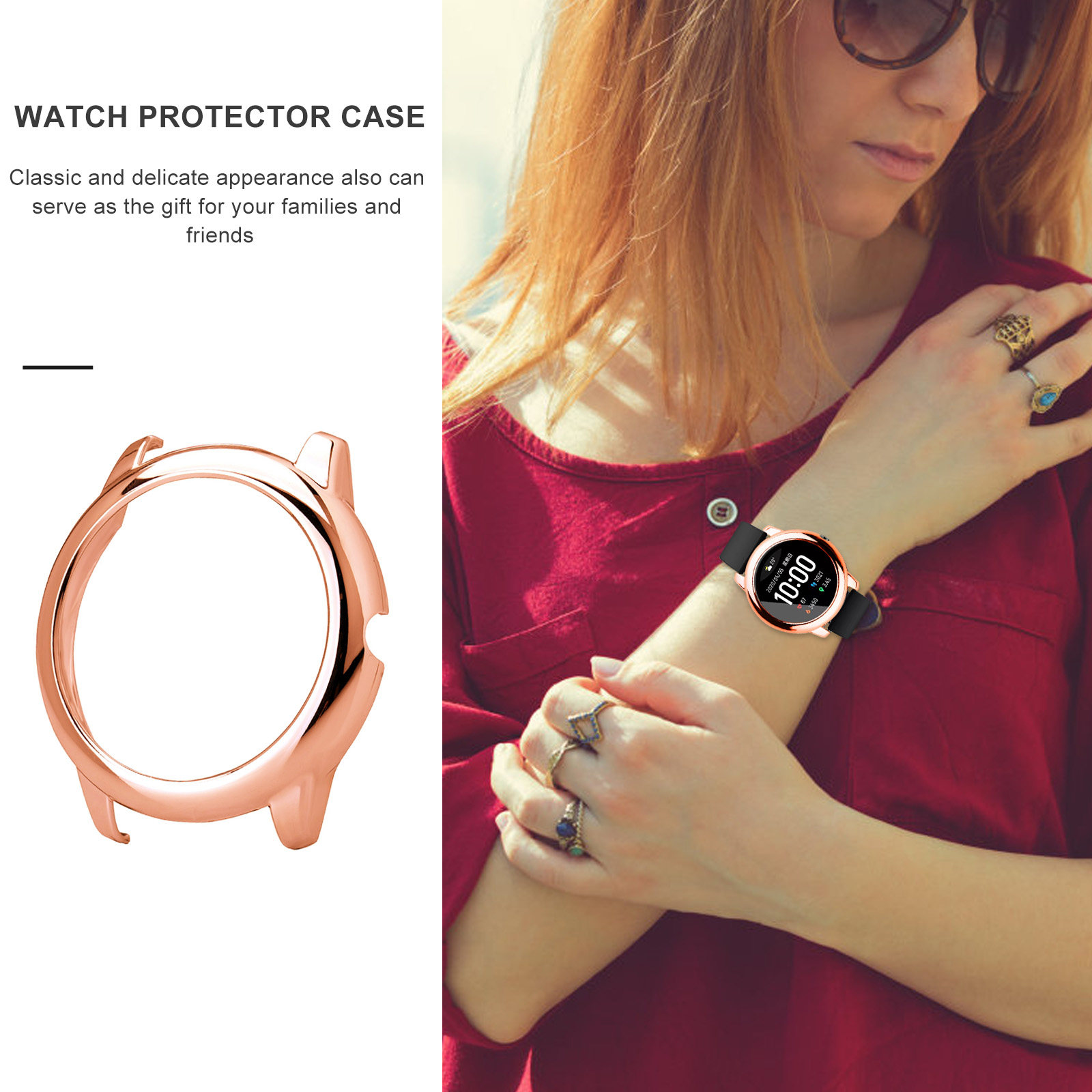 1 Buah Casing Pelindung Warna  - Smart Watch Accessories ulasan dan harga