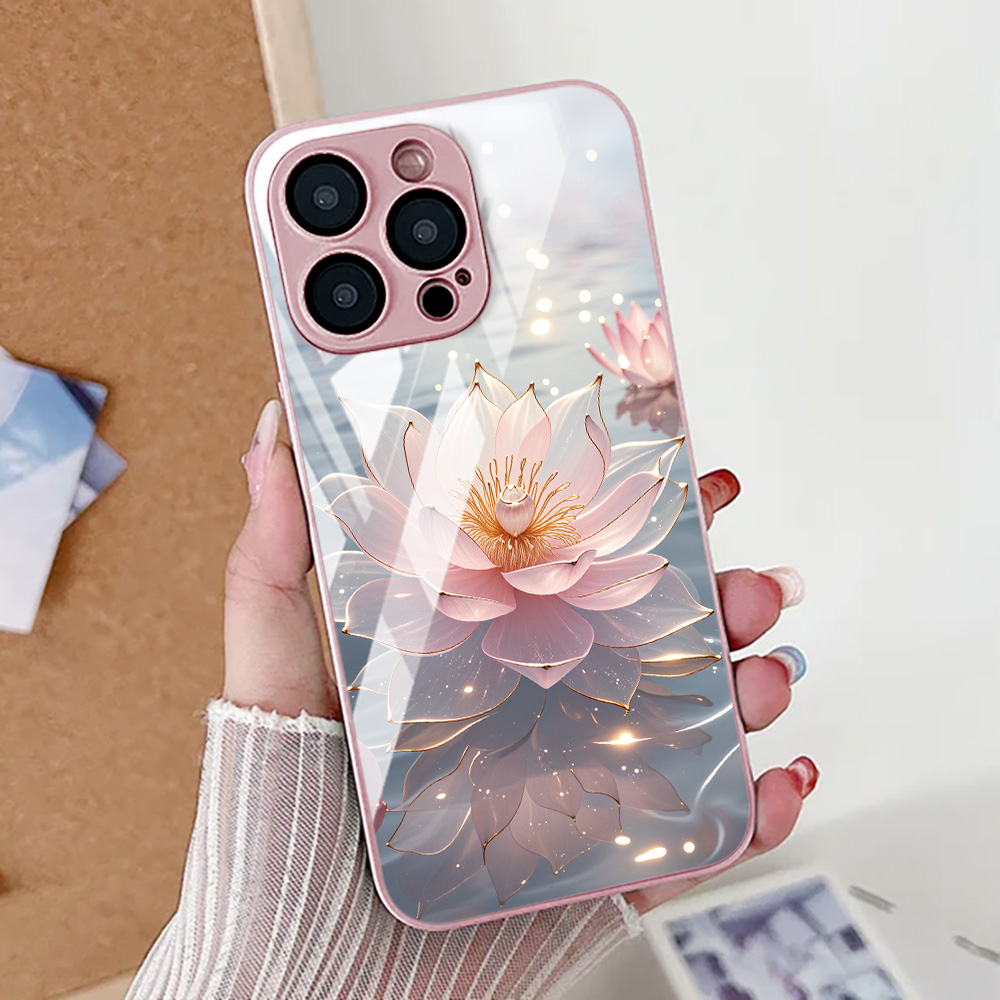 Casing Ponsel Bunga Teratai Un - Screen Protector Film ulasan dan harga